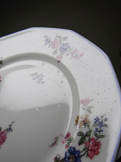 Vintage Dessertteller von Bernardaud für B&C° florales Dekor Set von 7