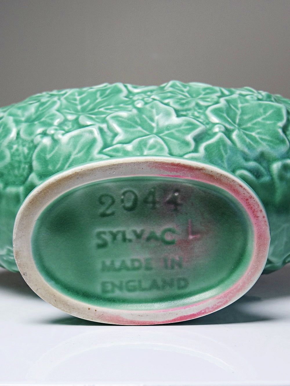 Vintage Pflanzgefäß von Sylvac für England Grün