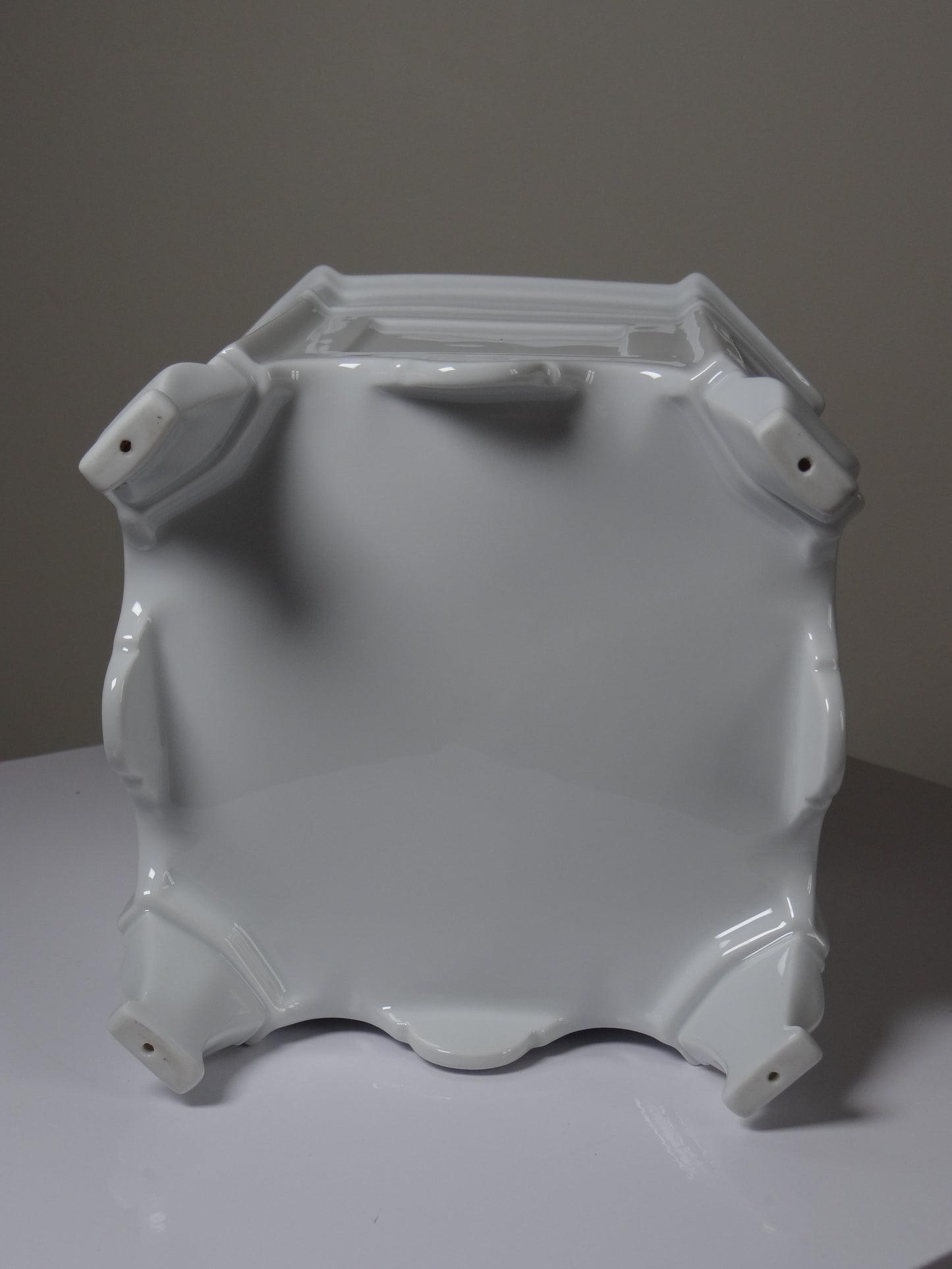 Vintage Übertopf aus Limoges-Porzellan auf Füßen, Rococo-Stil