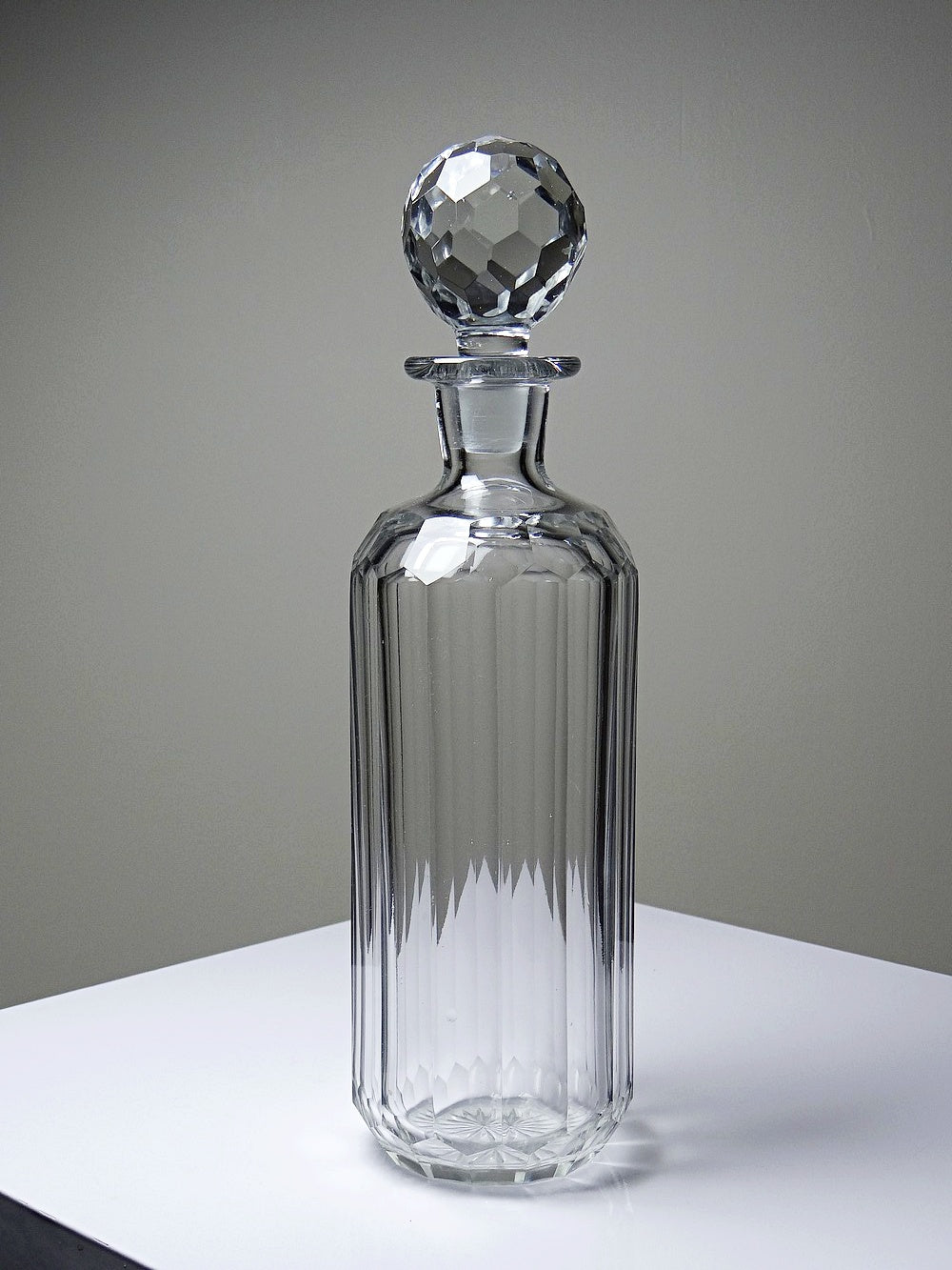 Vintage Whisky Karaffe von Elis Bergh für Baccarat klar, grün