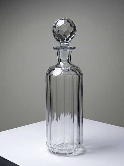 Vintage Whisky Karaffe von Elis Bergh für Baccarat klar, grün
