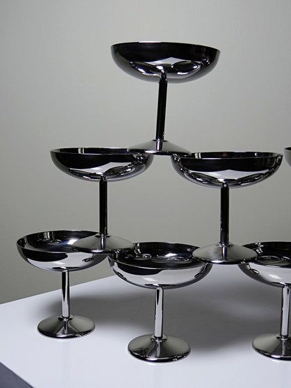 Set von 8 Vintage Dessertschale auf Fuß im Stil von Guy Degrenne
