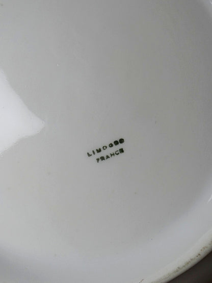 Vintage Nachttopf "Limoges France" aus weißem Limoges-Porzellan