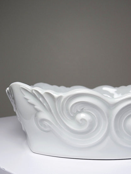 Vintage Schüssel von Limoges für Porzellan celadongrün