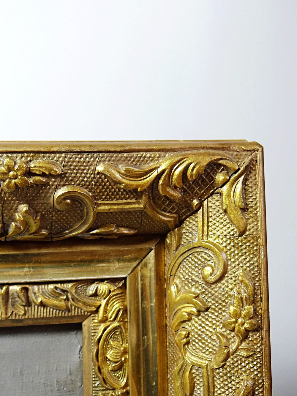 Vintage Gemälde Stillleben mit Chrysanthemen von L. Porte für BraunDekoration signiert 1888