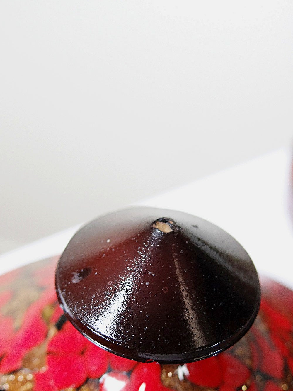 Vintage Bad-Set von Vincenzo Nason für Murano Aventurin Glas schwarz rot