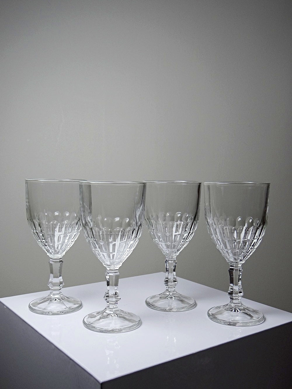 Vintage Glas Mónica von Crisal Glass durchsichtig transparent
