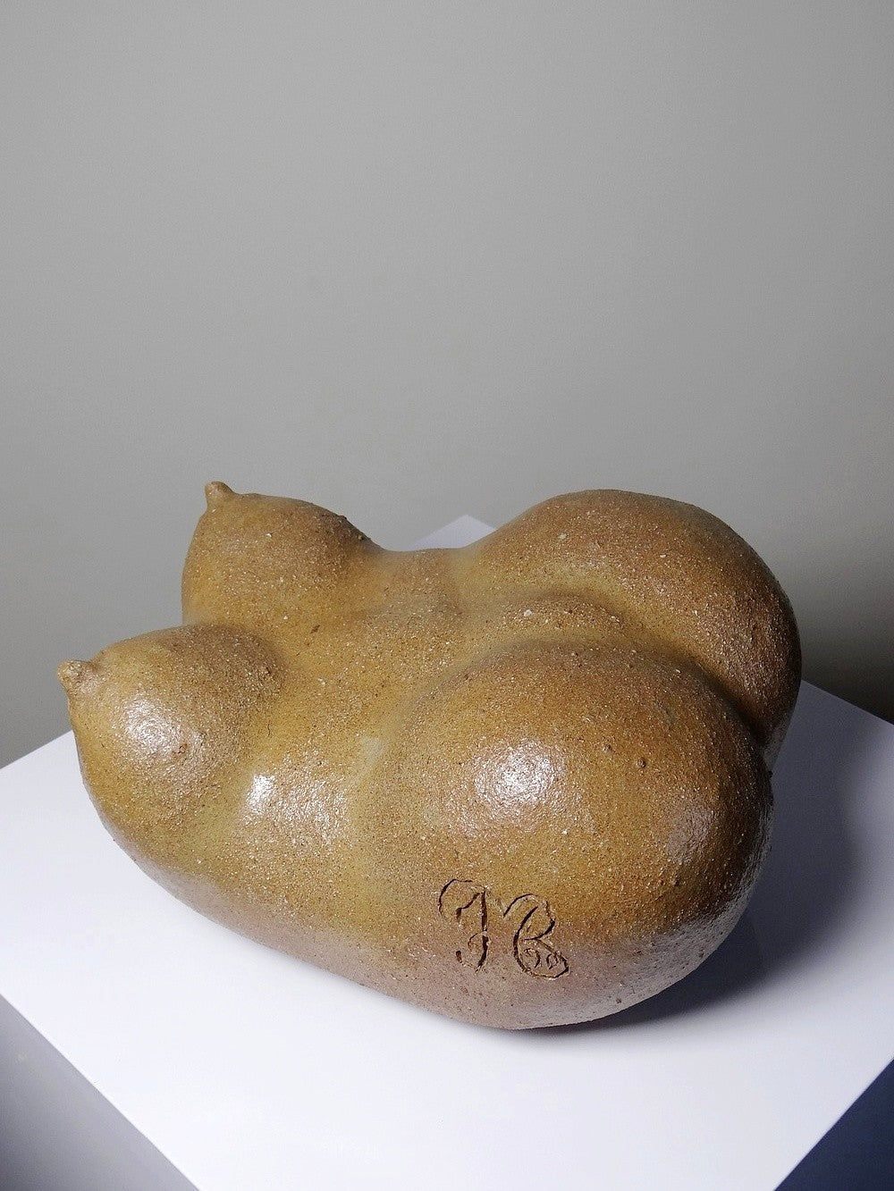 Vintage Venus Skulptur von JMB für Kunst Steinzeug braun
