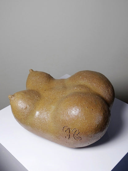 Vintage Venus Skulptur von JMB für Kunst Steinzeug braun