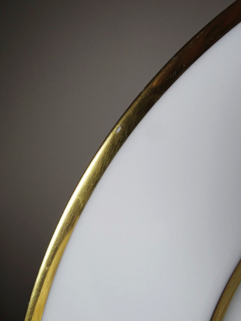 Set von 3 Vintage Teller "Sparte" von Bernardaud Limoges aus Porzellan mit Golddekor