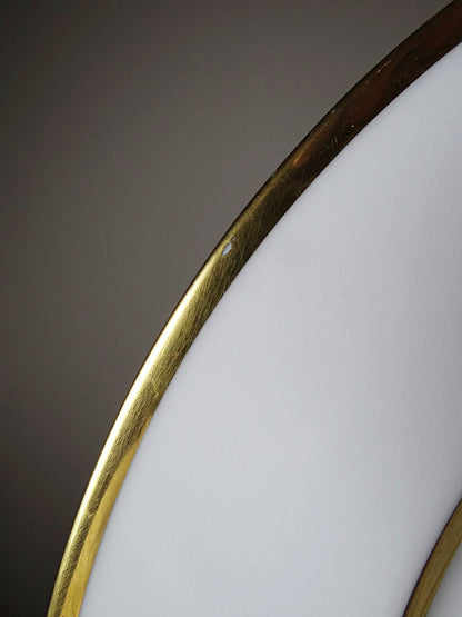 Set von 3 Vintage Teller "Sparte" von Bernardaud Limoges aus Porzellan mit Golddekor