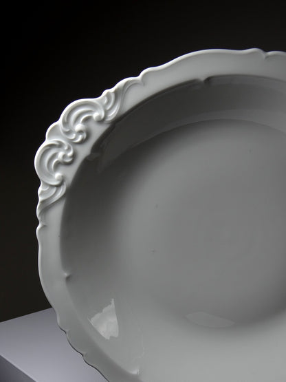 Vintage Servierplatte Porzellan Limoges Weiß