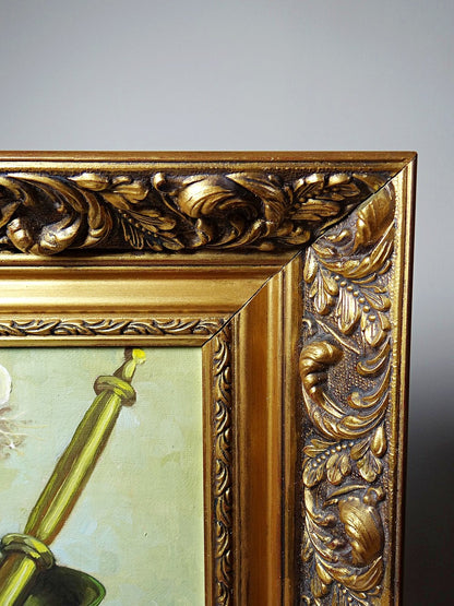 Vintage Stillleben „Still life with garlic, egg and mortar“ von Sarpe für BraunDekoration