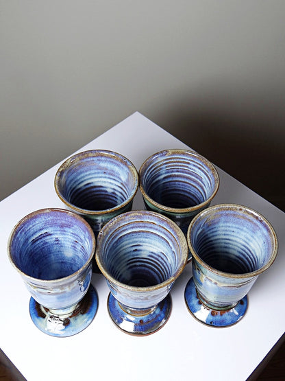 Vintage Mazagran Set von 5, glasiert, Frankreich