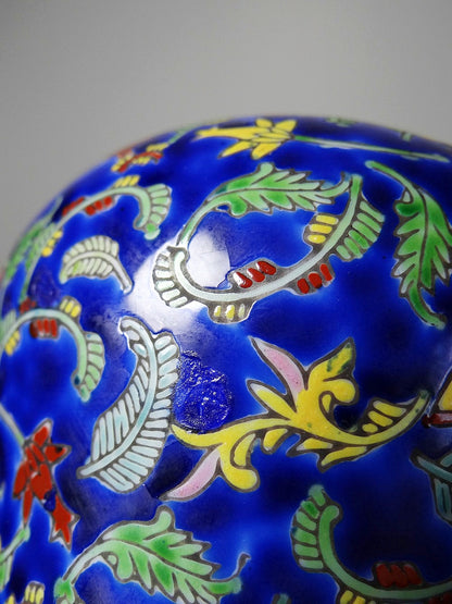 Vintage Set von 2 Ingwertopf von Kangxi Nian Zhi für China blau