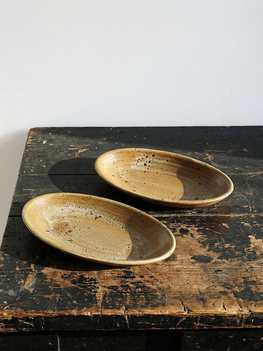Vintage Schale von Salins für Salins Inaltérable oval braun