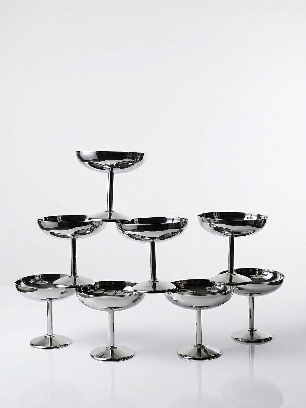 Set von 8 Vintage Dessertschale auf Fuß im Stil von Guy Degrenne