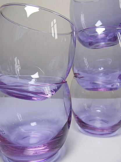 Vintage Punschservice "Bleikristall" Violett-Rosa Blau Alexandritkristall
