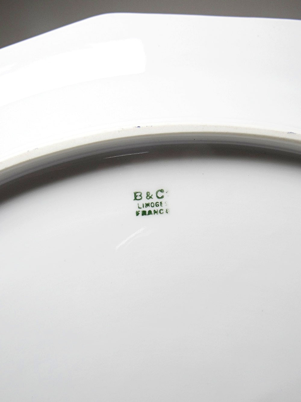 Vintage Servierplatte von Bernardaud für B und C° mehrfarbiges Blumendekor Porzellan