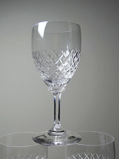 Vintage Glas Saint-Louis Stil Trio aus Kristall port oder Aperitif 1950-1970 Durchsichtig