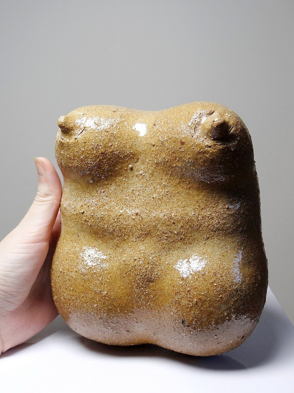 Vintage Venus Skulptur von JMB für Kunst Grès sandgestrahlt braun