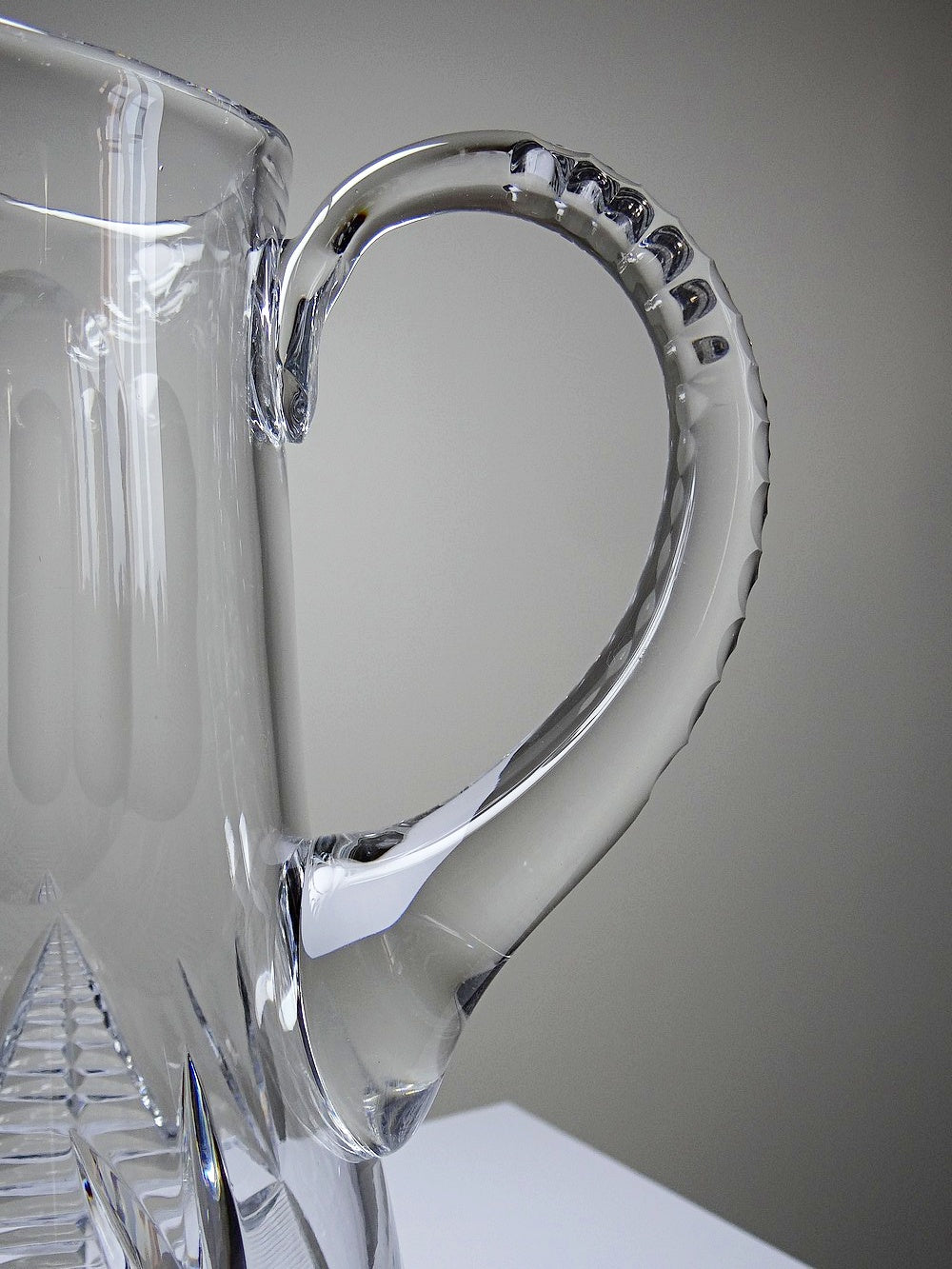 Vintage Wasserkaraffe aus Kristall, durchsichtig, im Stil von Baccarat