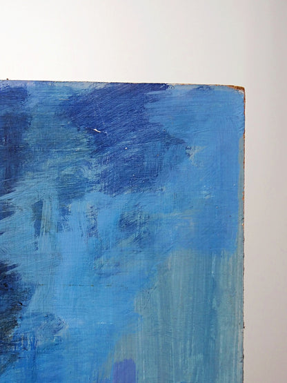 Vintage Gemälde Akt Frau von hinten Ölgemälde auf Platte 50er 60er Jahre 61x50cm