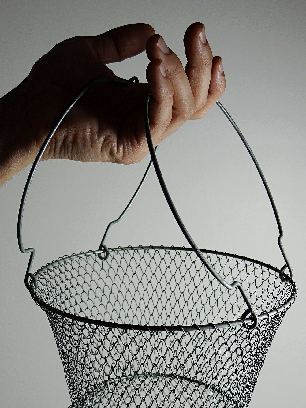 Vintage Fischreuse XL von Maillinox grün grau-blau