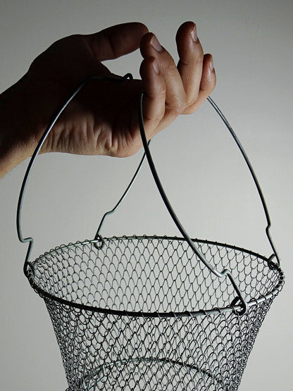Vintage Fischreuse XL von Maillinox grün grau-blau
