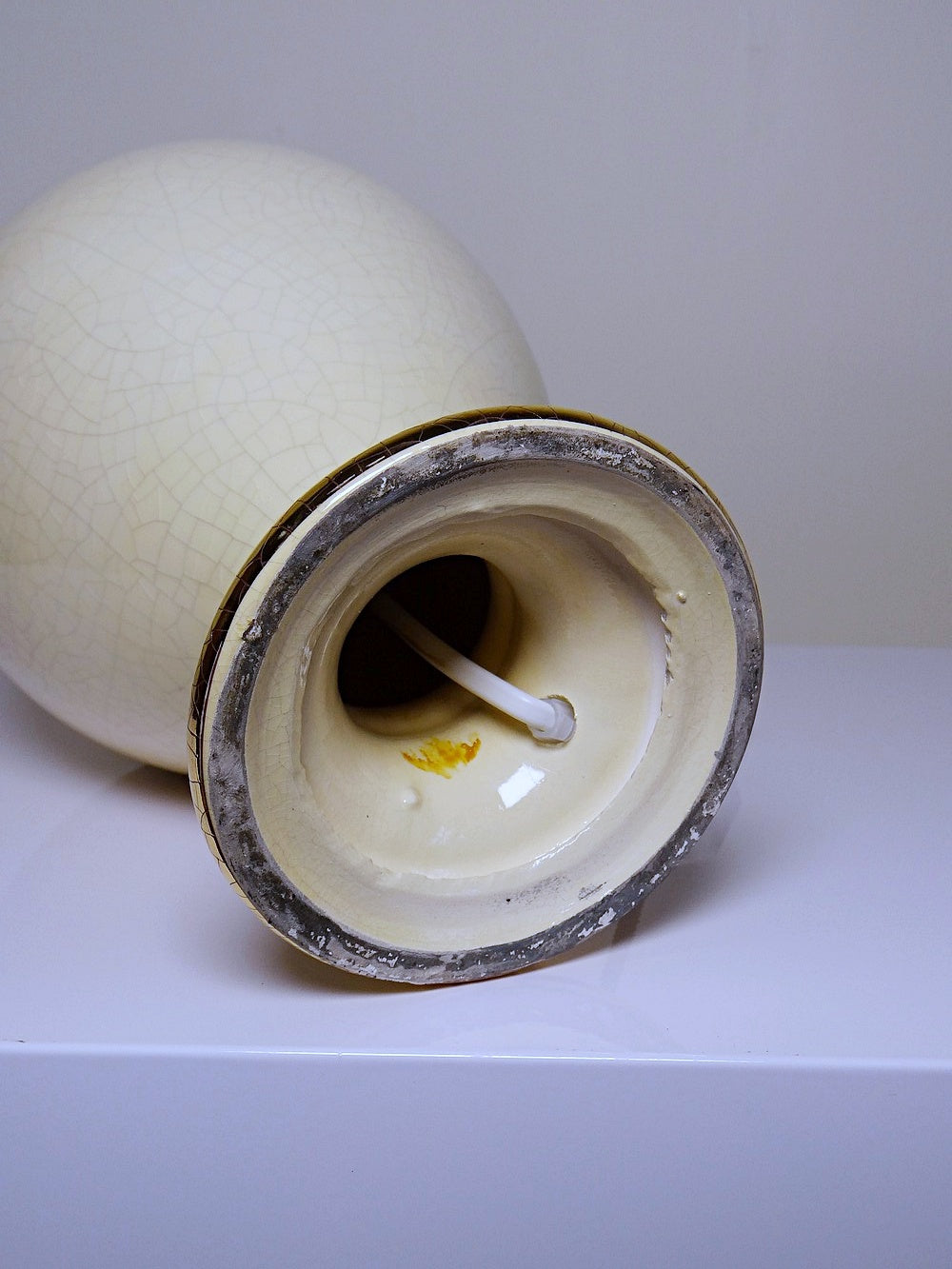 Vintage Lampe von Le Dauphin für Le Dauphin beige