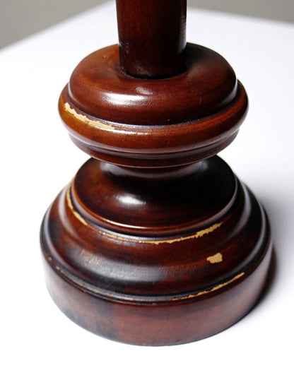 Vintage Altarkruzifix aus gedrechseltem Holz mit versilberter Christusfigur