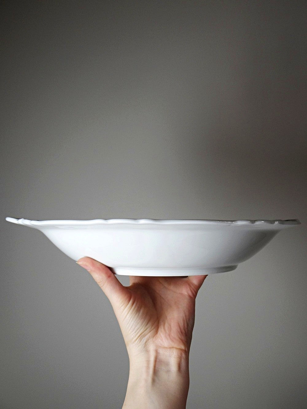 Vintage Servierplatte Porzellan Limoges Weiß