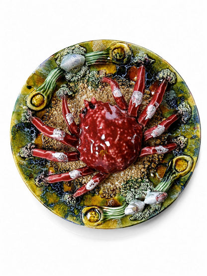 Vintage Plate Crab Caldas da Rainha Portugal