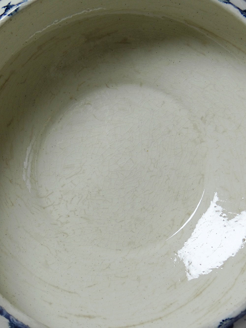 Vintage Suppenterrine Chardons von Gien für Porcelaine Opaque de Gien blau dunkelblau