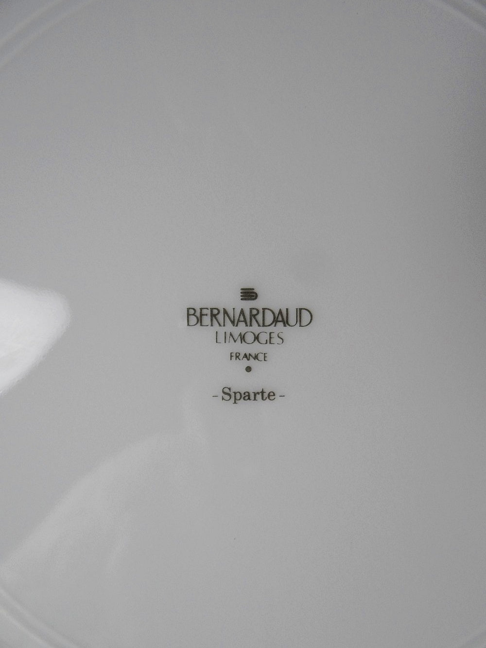 Set von 3 Vintage Teller "Sparte" von Bernardaud Limoges aus Porzellan mit Golddekor