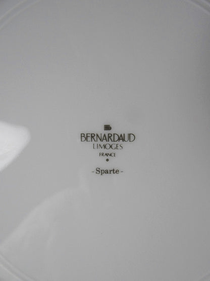 Set von 3 Vintage Teller "Sparte" von Bernardaud Limoges aus Porzellan mit Golddekor