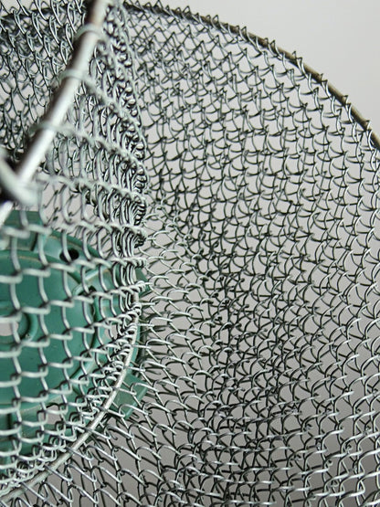 Vintage Fischreuse XL von Maillinox grün grau-blau