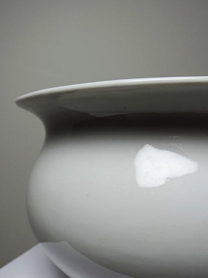 Vintage Nachttopf "Limoges France" aus weißem Limoges-Porzellan