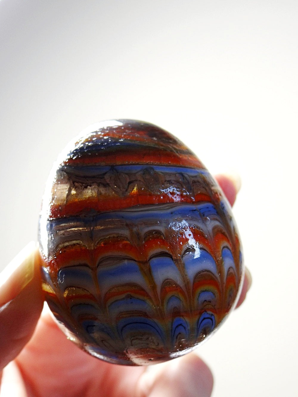 Vintage Set von 2 Murano-Glasei mehrfarbig, Kunst