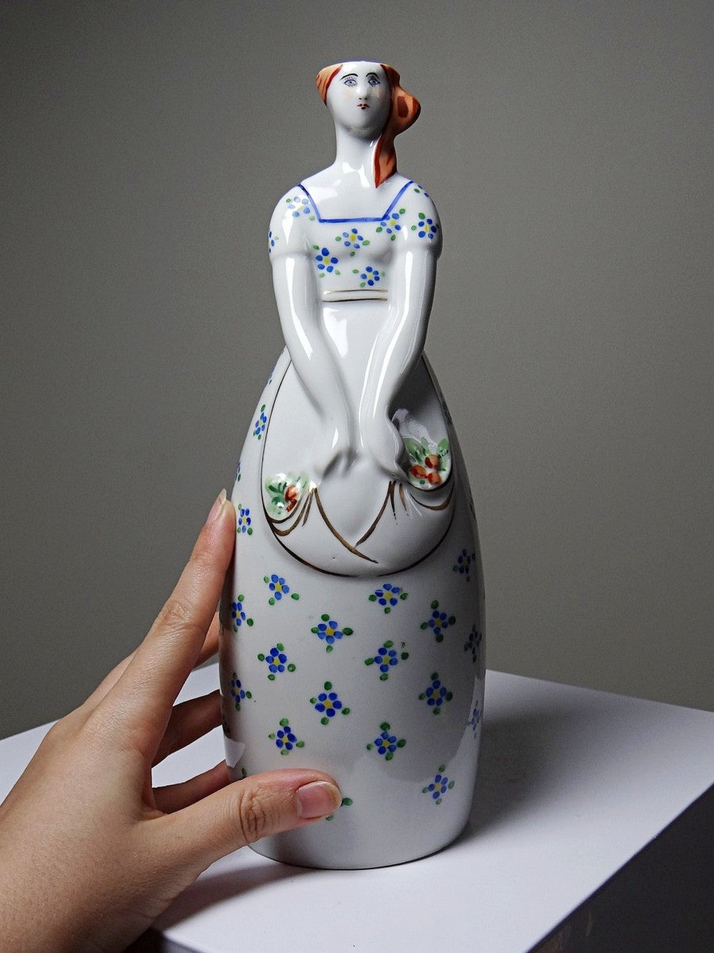 Vintage Vase Prunellia von Lucien Willmetz für Michelaud Limoges Robj Paris Stil