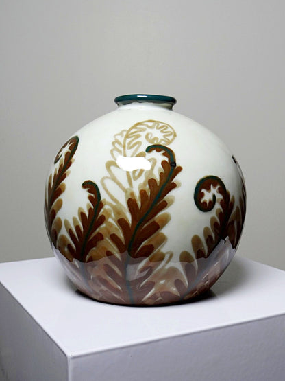 Vintage Vase Tharaud von Camille Tharaud für Limoges BraunDekoration