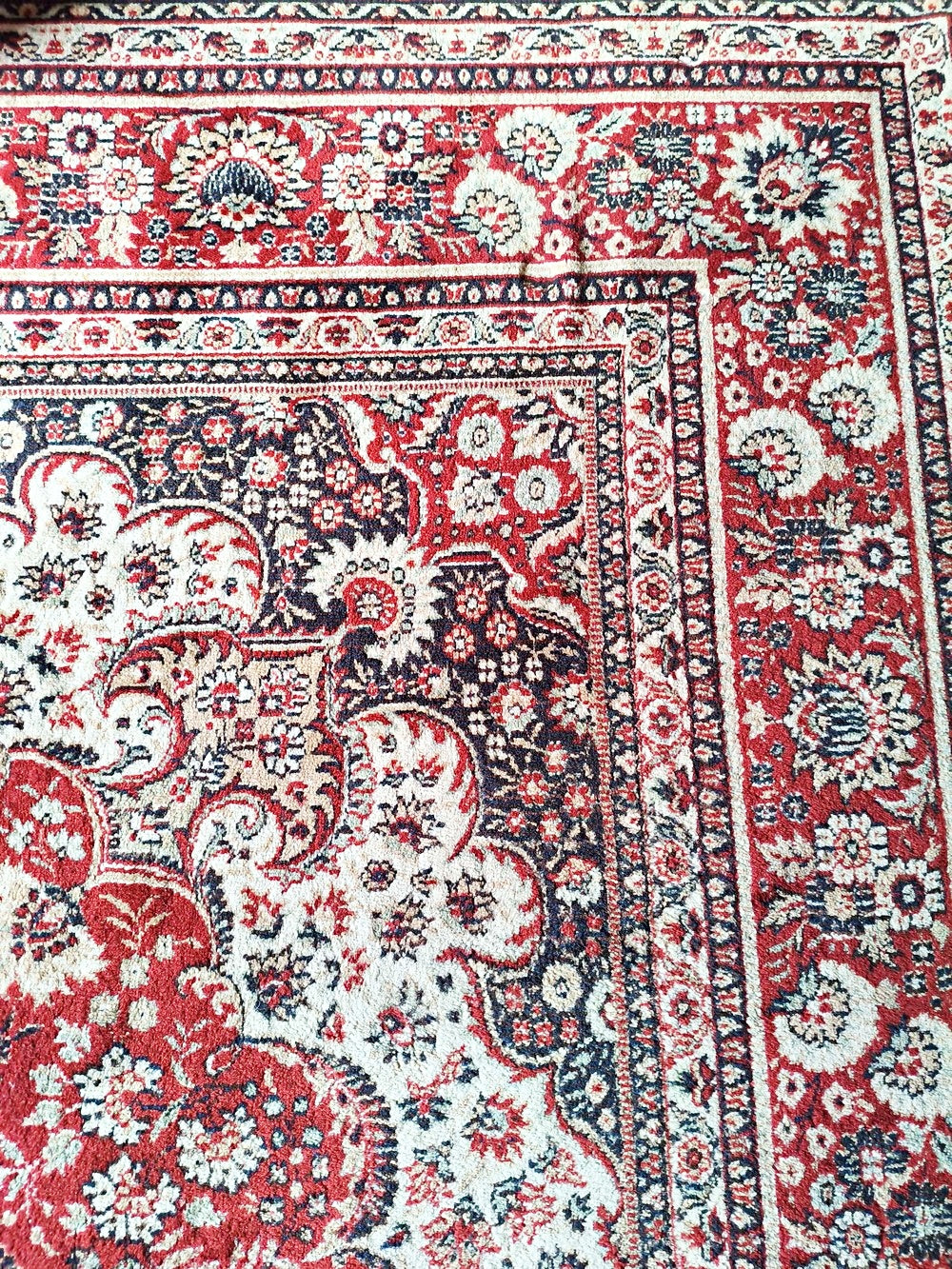 Vintage Teppich "Qualité Lussac" Perserdekor 240x340 cm aus Frankreich