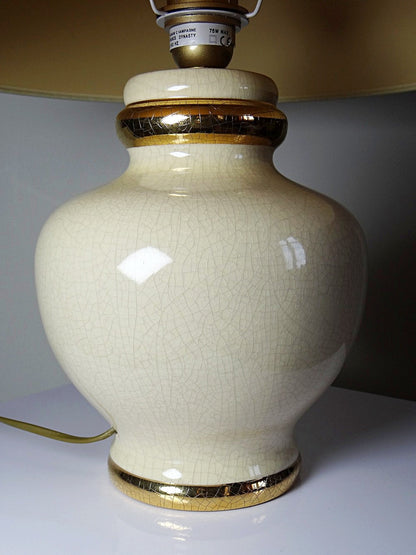 Vintage Lampe Panama Champagne Dynastie von Le Dauphin beige