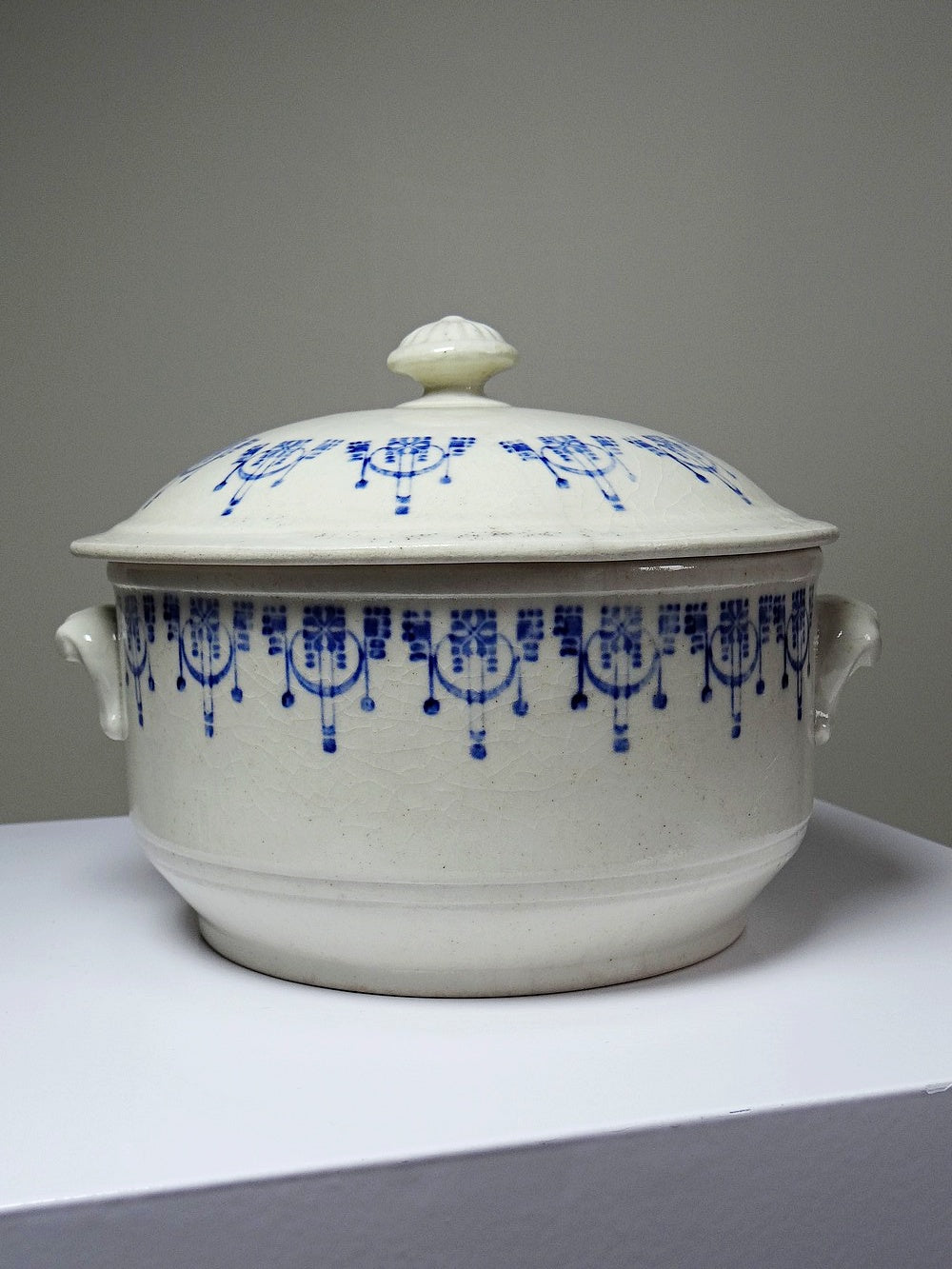 Vintage Bouillontopf St Uze blau