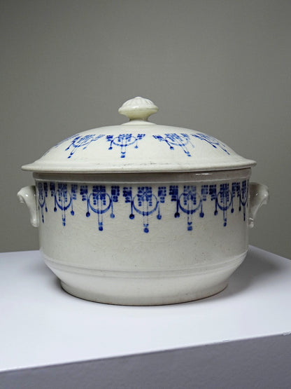 Vintage Bouillontopf St Uze blau