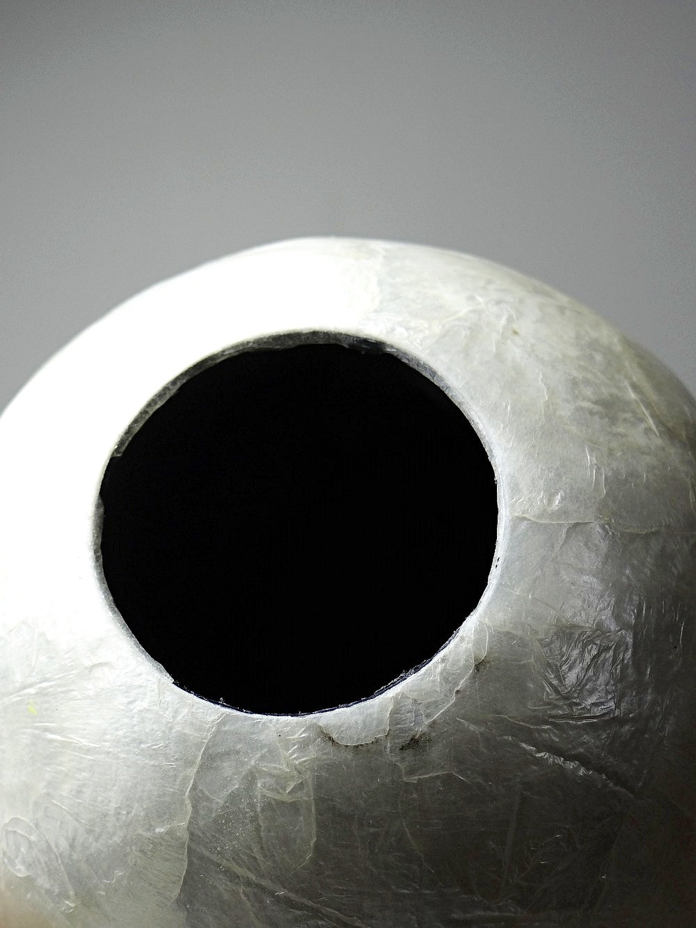 Vintage Vase aus Capizmuschel von Maisons du Monde beige