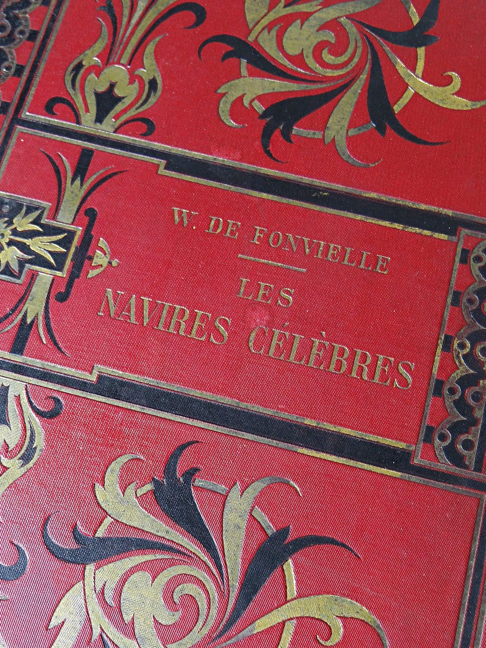 Vintage Buch Les Navires célèbres von Wilfrid de Fonvielle für Hachette und Cie