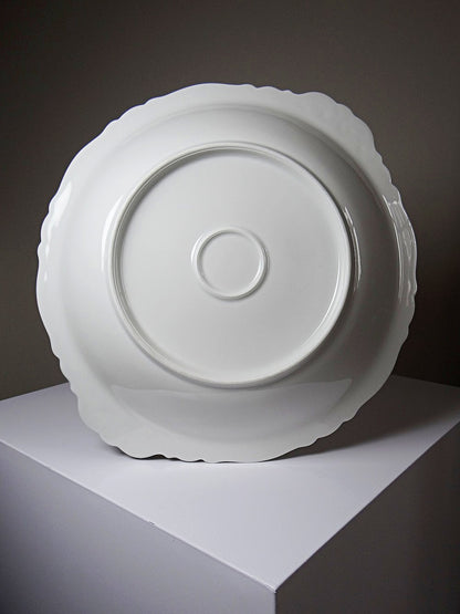 Vintage Servierplatte Porzellan Limoges Weiß