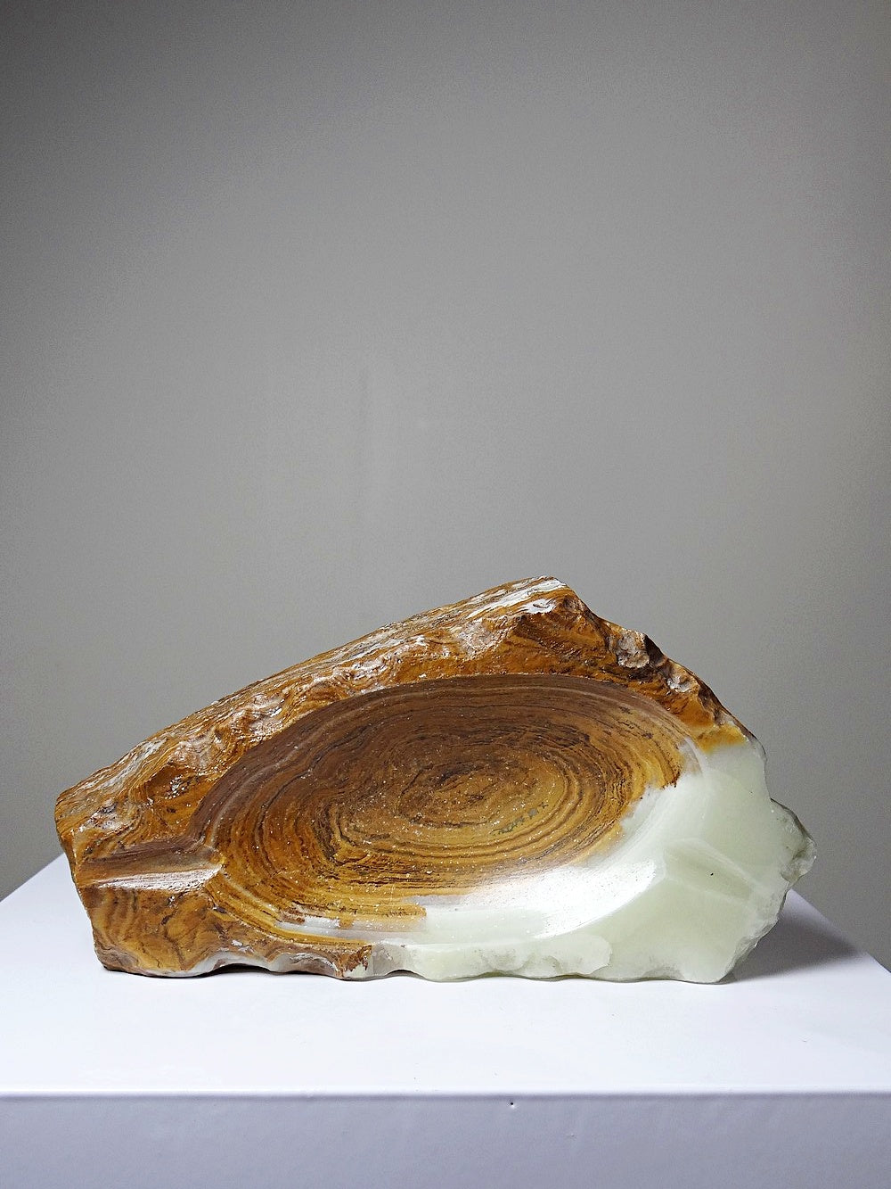 Vintage Aschenbecher aus grünem Onyx aus Italien, 1950er bis 1970er Jahre