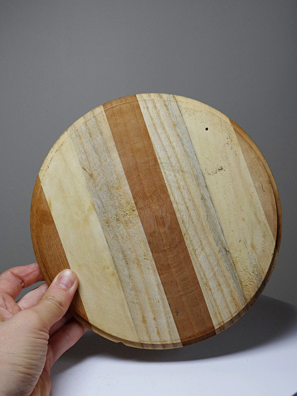 Vintage Servieraccessoire Vintage Holzbox mit Streifen